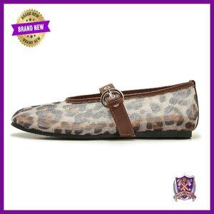 Mesh Ballet Flats Women Round Toe Buckle Strap Mary Jane Comfortable Shoes